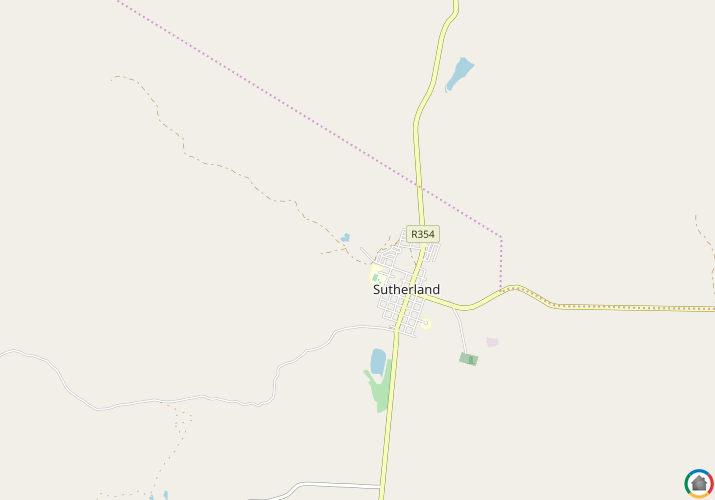 Map location of Sutherland